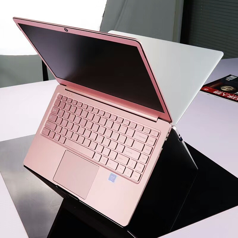 Ultra Slim 14 inch Laptop Pink Color 8GB RAM Laptop With Backlight Keyboard