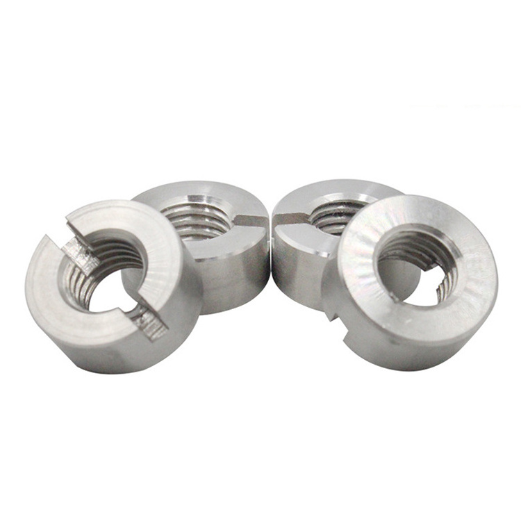 Wholesale m3 m4 m5 m6 m8 m10 m12 304 Stainless Steel Front Slotted Grooved Round Nuts