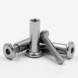 18-8 Stainless Steel M6 Chicago Screw With A Female Internally Threaded Barrel Nut And A Male Threaded Screw Ss 304 Sex Bolts