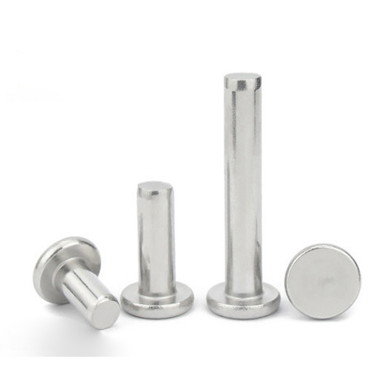 304 Stainless Steel DIN 7338 Type A Flat Head Solid Rivets