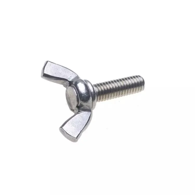 304 Stainless Steel Wing Nut Screw DIN316 Butterfly Bolt and Nut