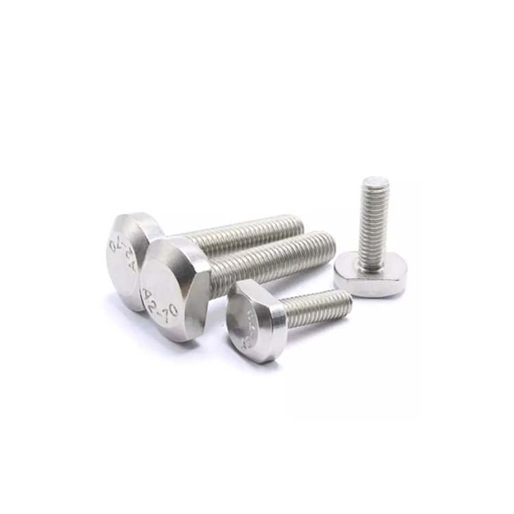 China Custom Made M5 M6 M8 Stud 5000 Stainless Steel Half Threaded Rod Nickel Plated T Bolts And Screws