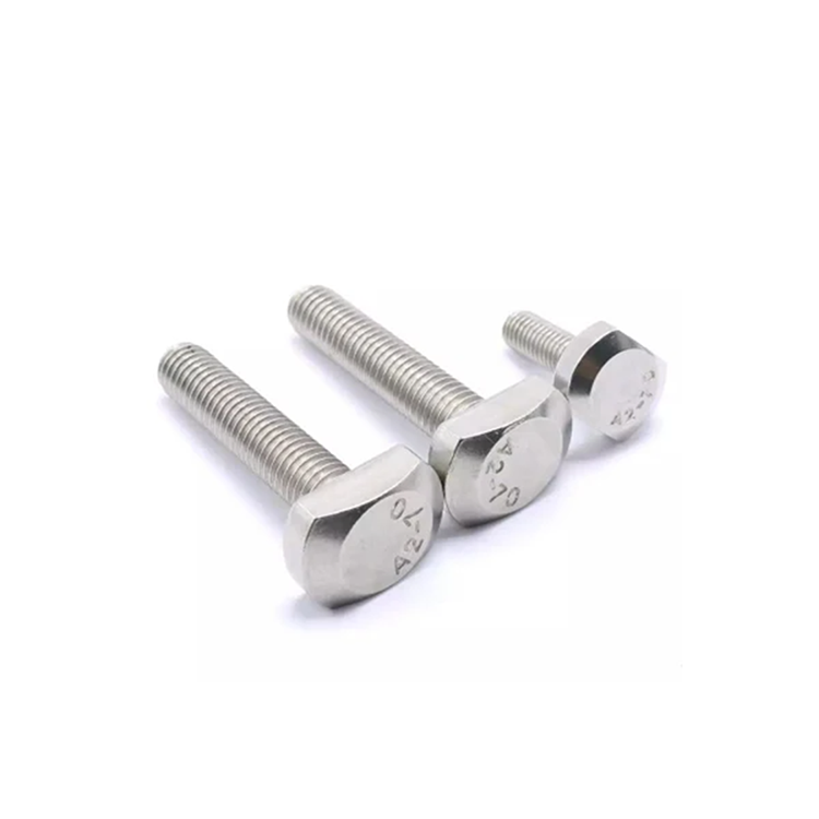 China Custom Made M5 M6 M8 Stud 5000 Stainless Steel Half Threaded Rod Nickel Plated T Bolts And Screws