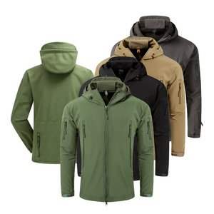 Men's Softshell Outdoor Tactical Jacket Camouflage Waterproof Jacket Hoody Coat Winter Jacket