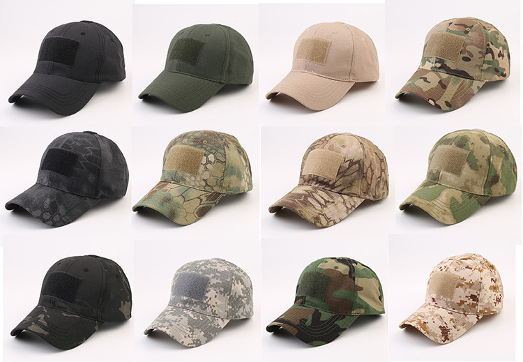 Men's T/C Rib-Stop Waterproof Fabric Tactical Cap Hat Cap outdoor Sports 6Panels Duty Camouflage Baseball Caps Hats