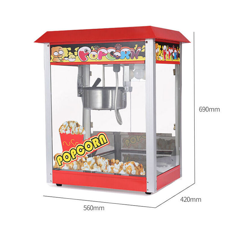 Professional 8 oz 1400 watt popcorn machine old fashion popcorn making machine caramel popcorn vending machine for commercial