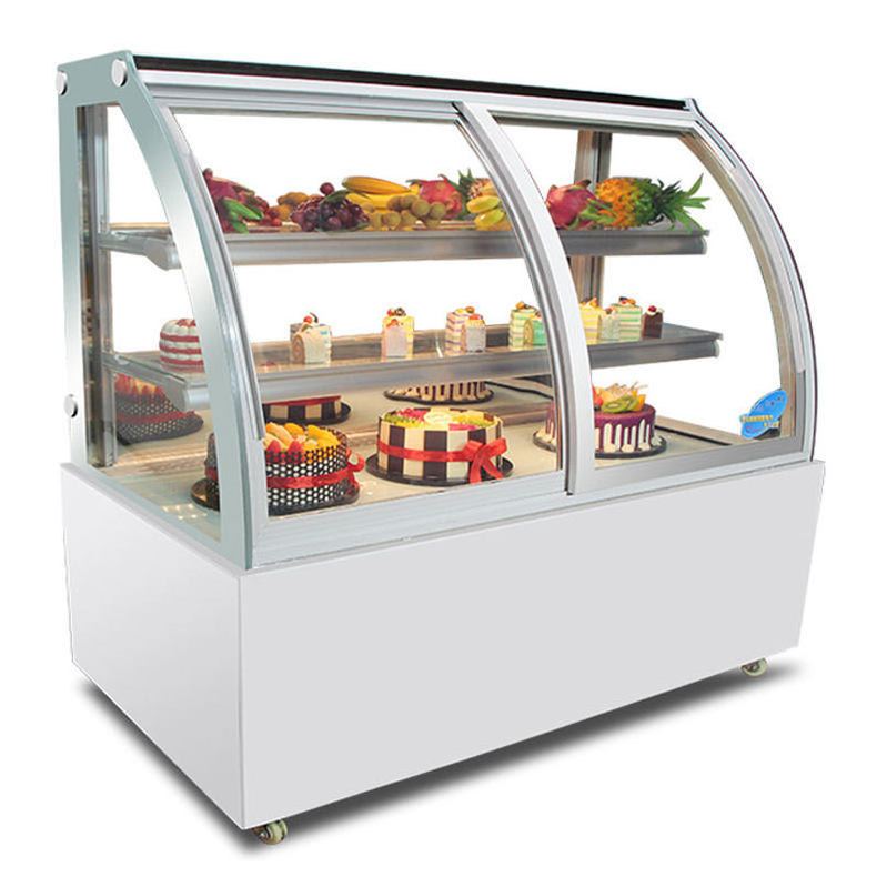 Cost-effective cake show cooling showcase refrigerator 3 floors cake cooler glass display fridge cake display fridge