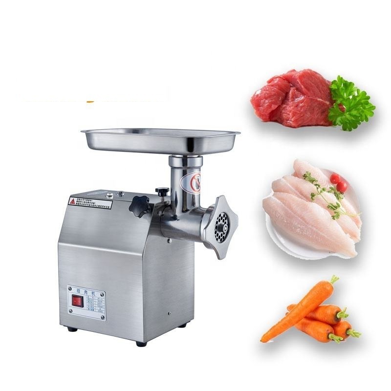 Stainless Steel Electric meat mincer Kitchen equipment meat Grinders Slicers Commercial Meat Grinder and mixer Capacity 120kg/h