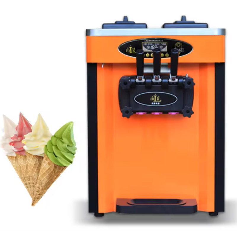 25CT 3 Flavors 25L/H Soft Serve Ice Cream Machine 1800W Italian mini Gelato Ice Cream Maker machine for Sale best price