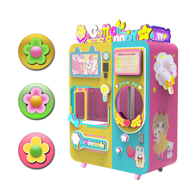 Commercial Cotton candy machine mg 221 Smart Kiosk stands cotton candy Profitable Vending machine candy floss