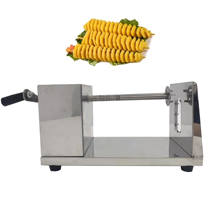 Commercial Stainless steel carrot twister potato slicer potato chips cutting machine potato chips cutter