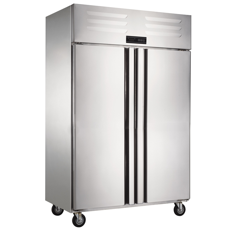 Commercial Fridge Freezer Kitchen 6 Door Stainless Steel Refrigerator Upright Refrigerator Vertical Glass Freezer