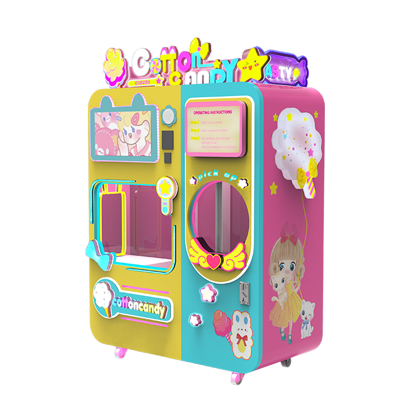 Commercial Cotton candy machine mg 221 Smart Kiosk stands cotton candy Profitable Vending machine candy floss