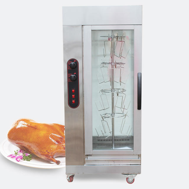 Stainless steel Electric Chicken Rotisseries machine, vertical chicken rotisserie grill machine, spit roaster rotisserie