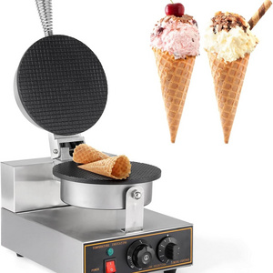 Commercial Ice Cream Cone Machine Waffle Maker 220V Electric Stainless Steel Egg Roll Mold Nonstick Waffle Cone and Bowl Maker