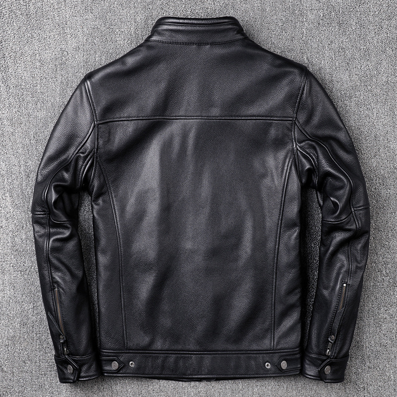 Men Leather Motorcycle Jacket Men'S Leather Jacket