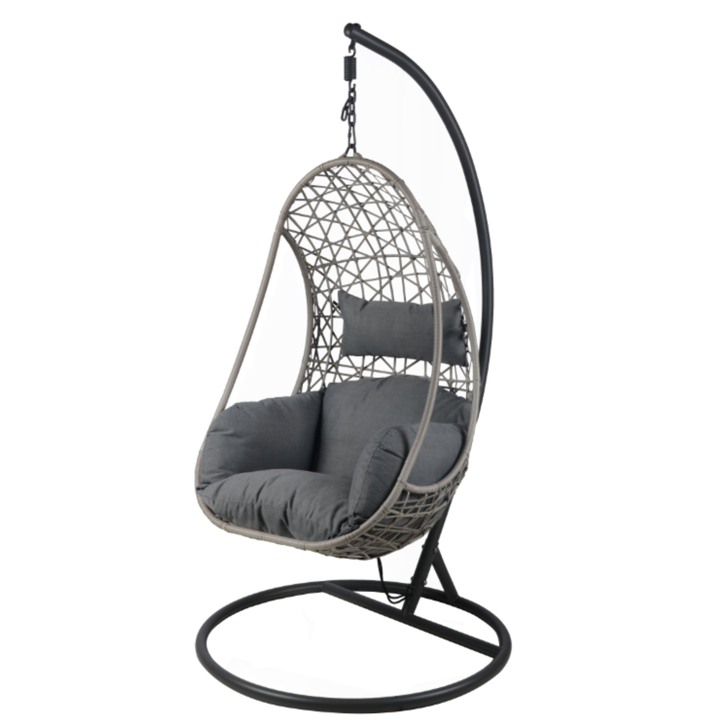 Courtyard Three Person Canopy Porch Furniture,Wicker Hammock Swing Rocking Chair Balcony Outdoor Swing Garden Chairs/