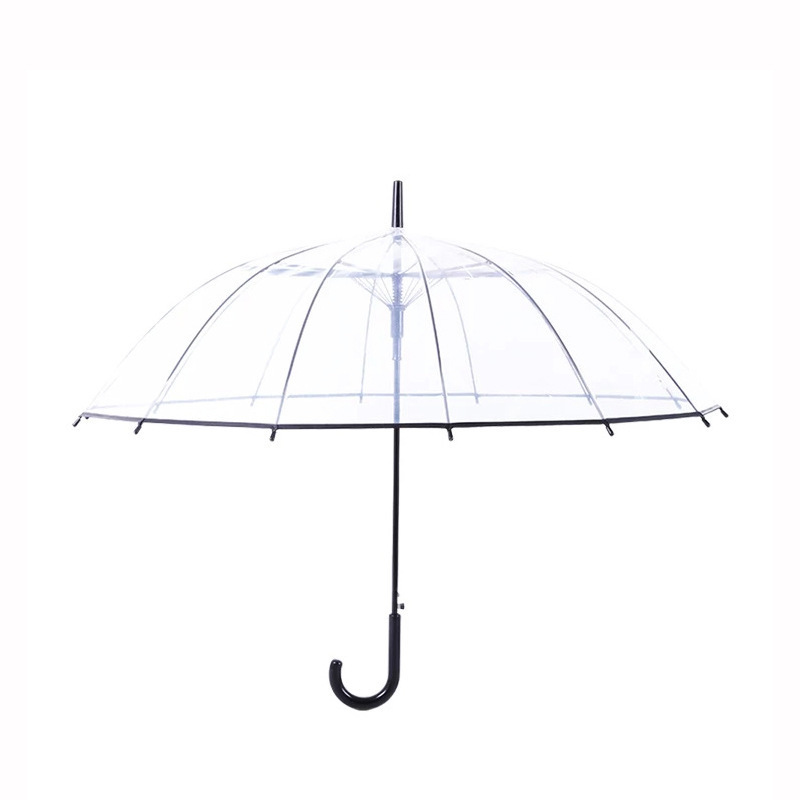 ebay best seller foldable high quality automatic vinyl transparent clear umbrella bubble umbrella ombrello