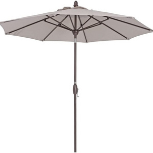 Outdoor Patio Umbrella 9 ft Patio Market Table Umbrella with Push Button Tilt Crank and Umbrella Cover for Garden