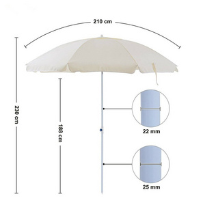 Wholesale Beach Paraguas With Logo Print Custom UV Protection Big White Portable Parasol Outdoor Beach Umbrellas//