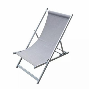 Customized Portable Foldable Adjustable Beach Outdoor Swimming Pool Metal Aluminum Sling Deck Chairs//