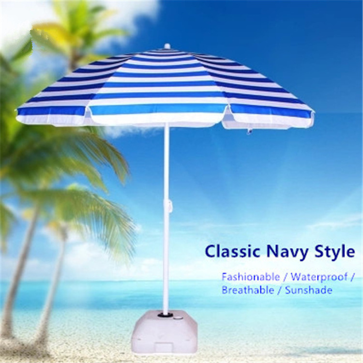 Custom Printed Business Advertisement 170G Polyester Outdoor Adjustable Telescopic Umbrellas Stand Sunshade Beach Umbrellas//