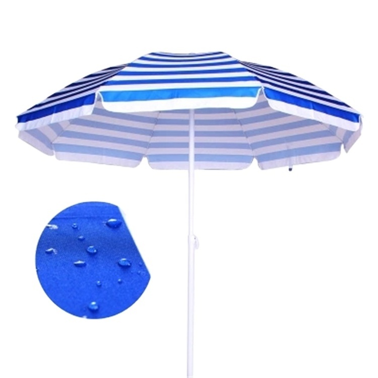 Custom Printed Business Advertisement 170G Polyester Outdoor Adjustable Telescopic Umbrellas Stand Sunshade Beach Umbrellas//