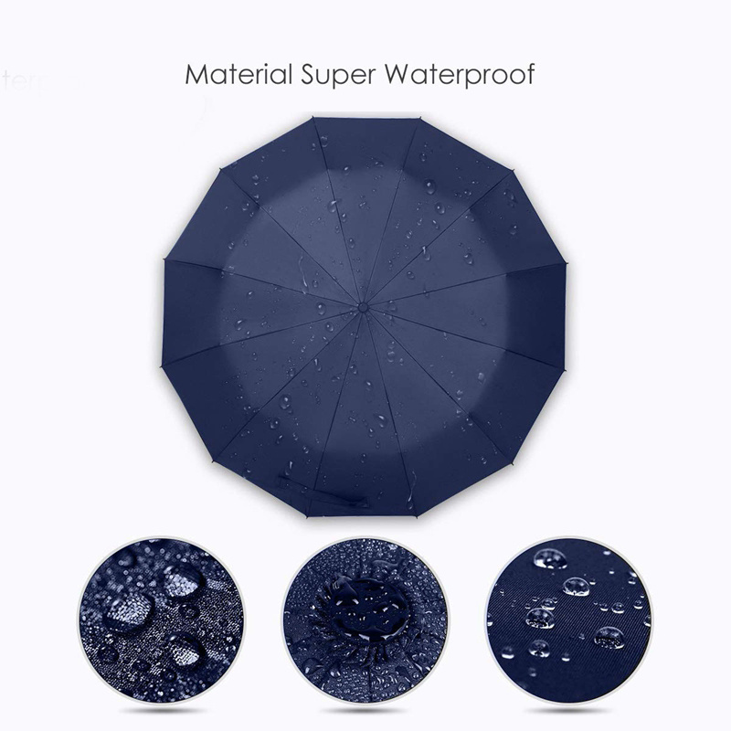 Fantastic UPF 50+ UV Folding Umbrella Windproof 10/12 Ribs Fibreglass Travel Compact Umbrella Foldable Automatic Open Umbrella