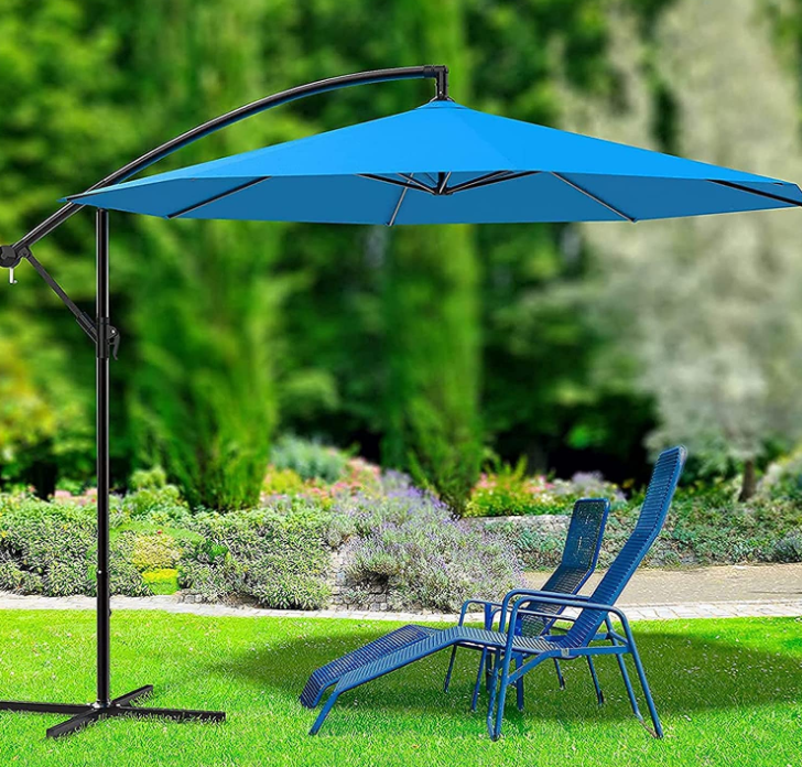 Heavy Duty Double Umbrella Patio Cantilever Big Outdoor Umbrella For Garden