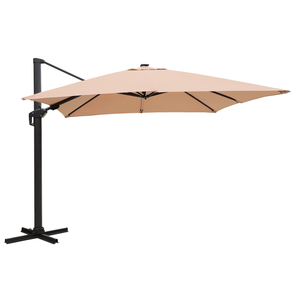 Sun Residential Outdoor umbrellas Banana Terrace Sun,Sun umbrellas with Solar Lamps Garden umbrellas/