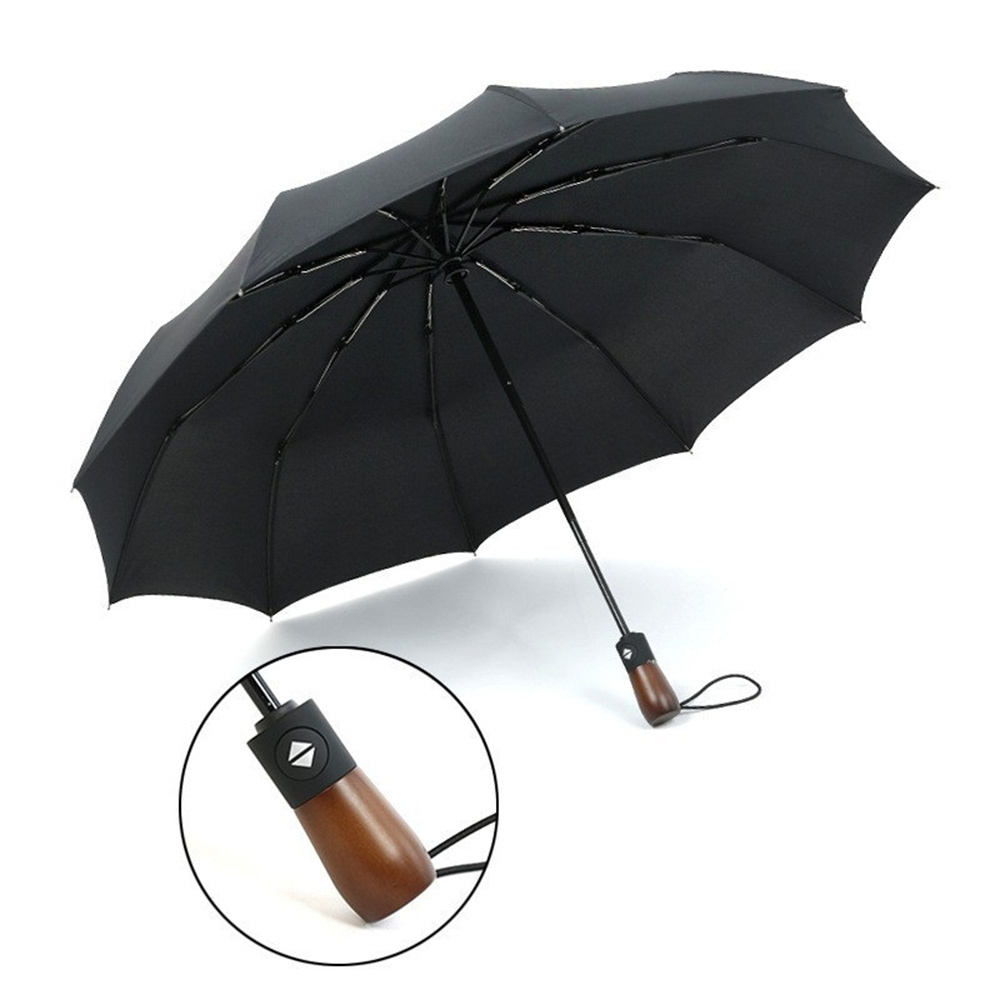 Night reflective strip 10K stack business automatic,safety anti rebound reverse Umbrellas with Mechanical transparent handle/