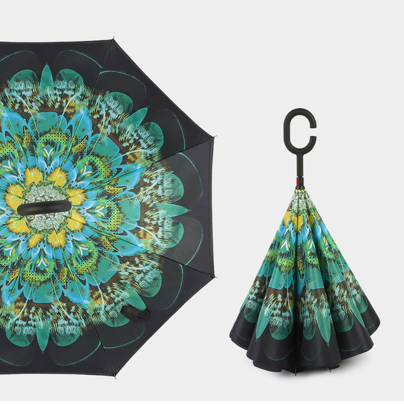 High Quality Light flash Umbrellas New Design Custom,Print With Light Illuminating Manual Open Umbrellas With LED/