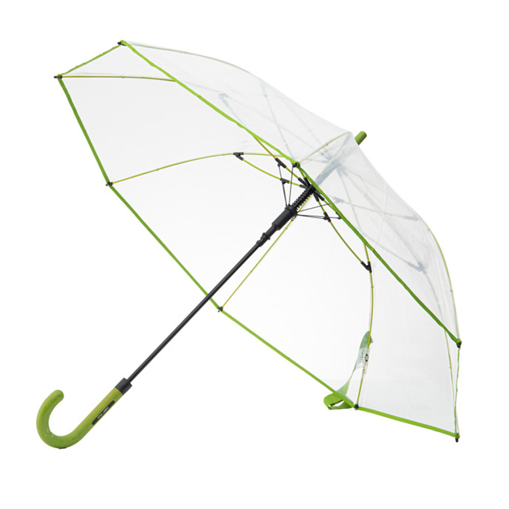 Custom Logo Transparent Umbrellas Windproof Clear Straight Umbrellas,Automatic Open Outdoor Rain Umbrellas/