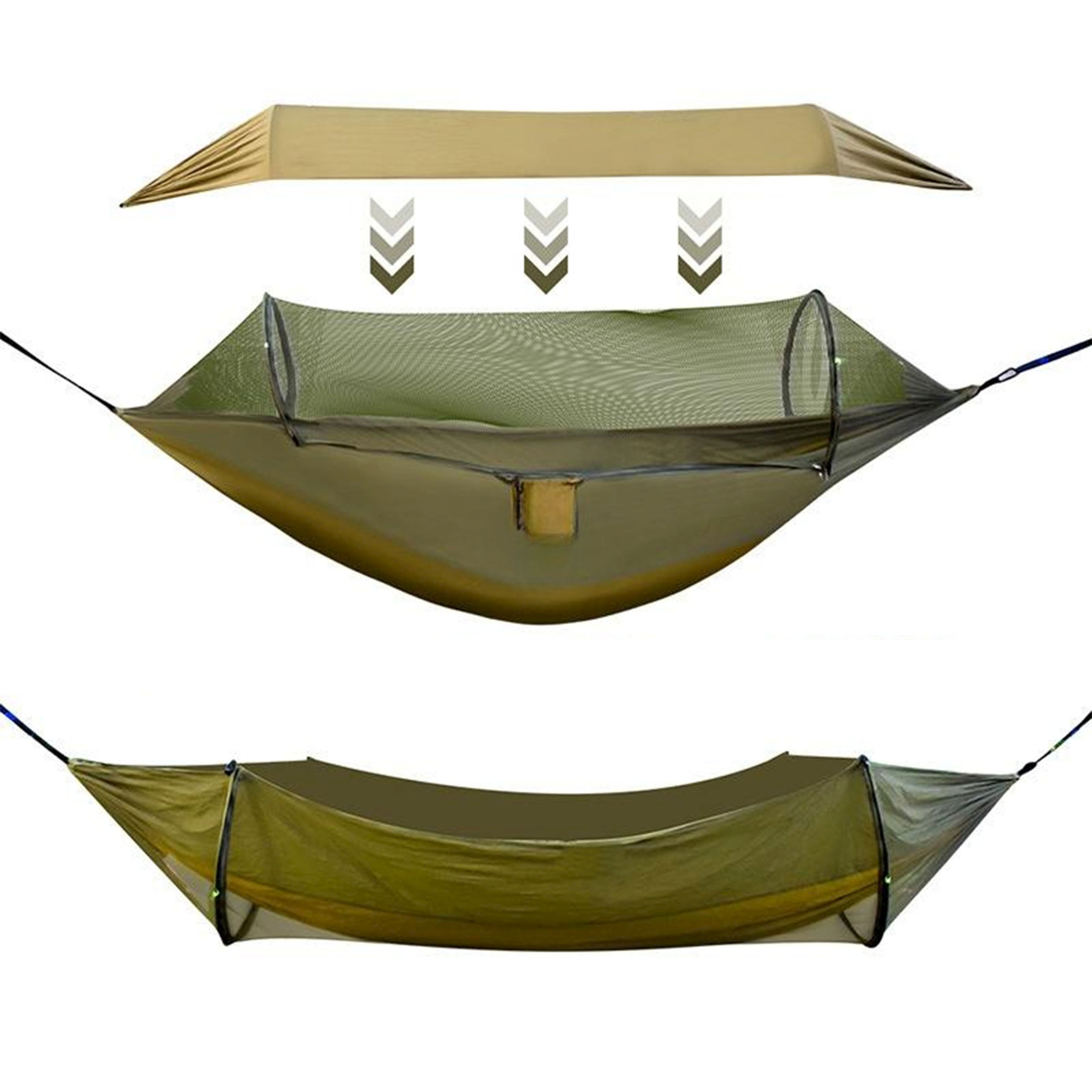 Hammock with stand Folding Camping Double Hammock Stand,Outdoor Swing Bed Double Hammock Chair With Storage Carry Bag/