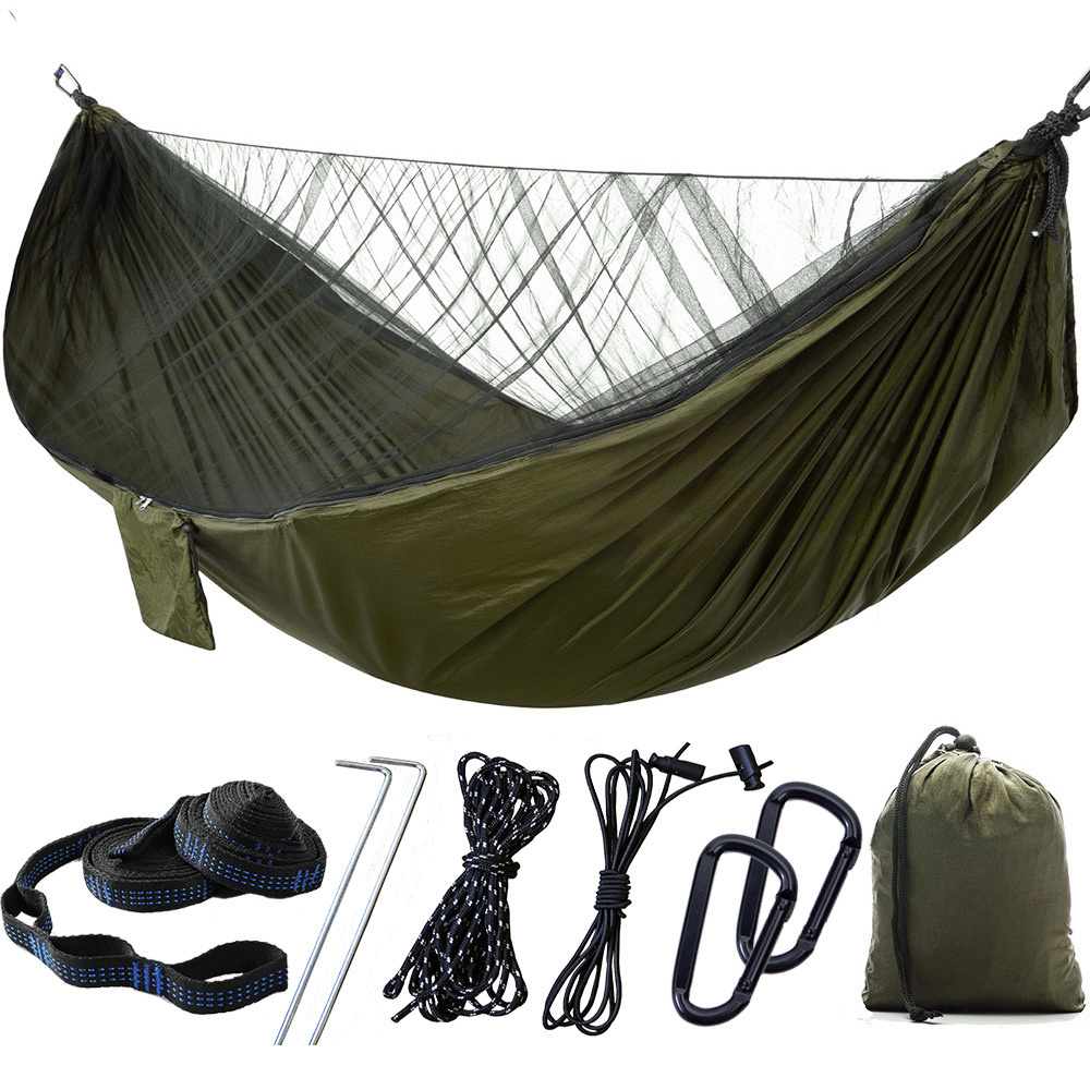 2 People Portable Parachute Hammock Camping Survival Garden,Hunting Leisure Hamac Travel for outdoor Camping/