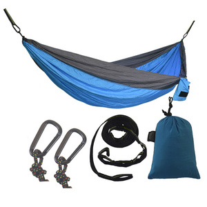 Portable Parachute Hammock Camping Hammock with Mosquito Net,double person size Outdoor Tree/