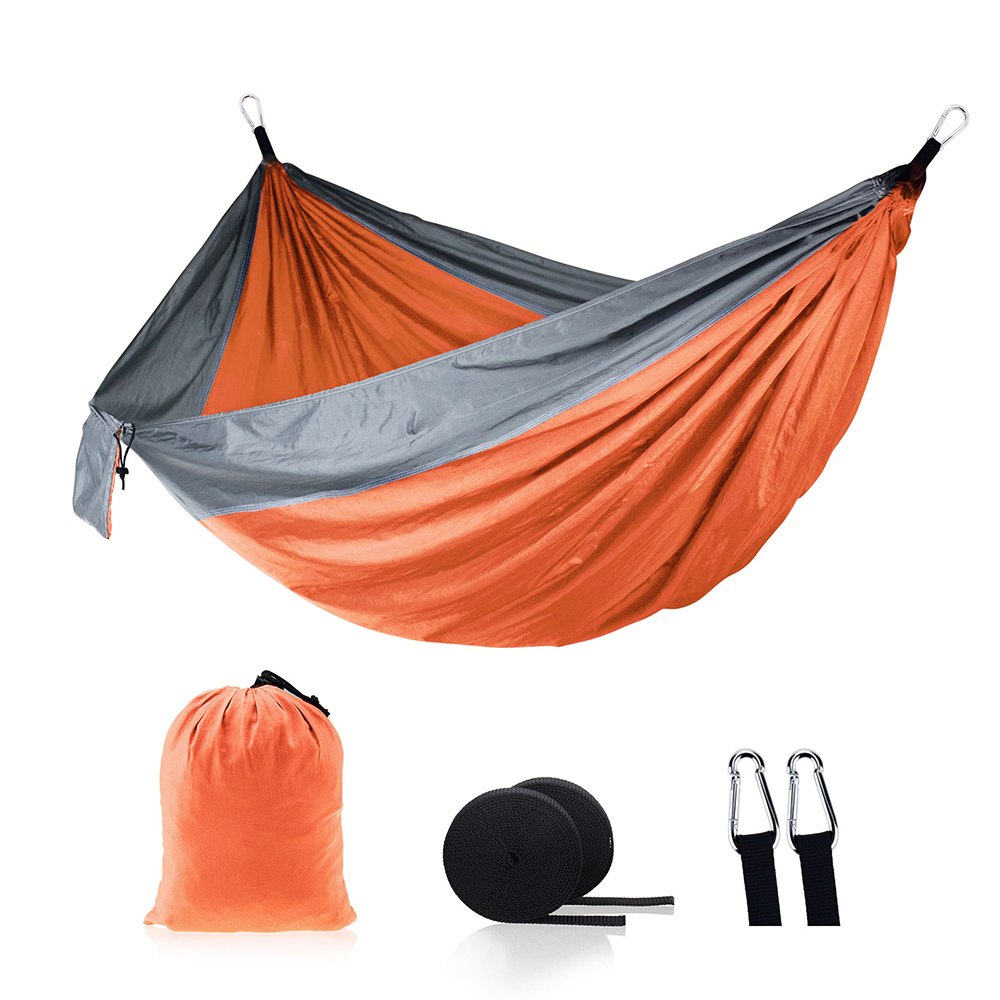 Single Updated Outdoor Folding Portable Ultralight Hammock Camping,Bed 210T Nylon Hammock with Ropes for Hiking Traveling/