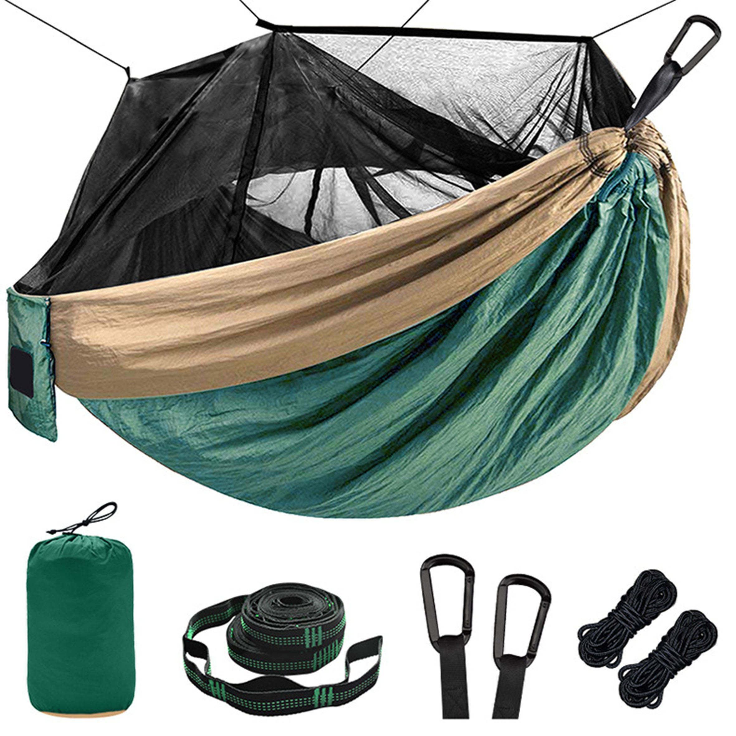 Parachute Cloth Outdoor Ultra Light Camping Canopy Swing,300200 Double Lengthening Widening Hammock/