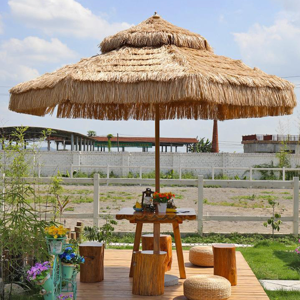 Sun shade beach out door canopy tropical,palm leaf garden bamboo Umbrellas round thatch Umbrellas parasol/