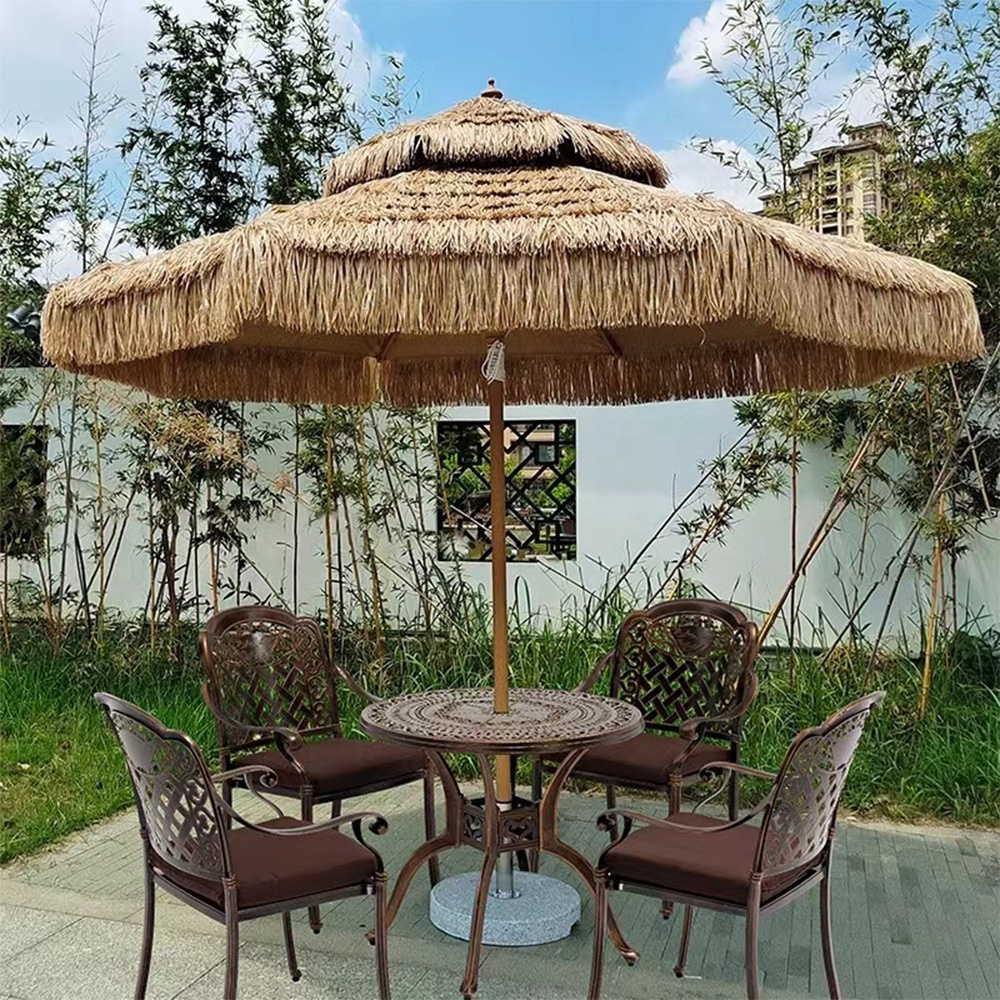 2023 promotion new straw artificial thatch roof,Hawaii cheap beach Umbrellas outdoor living camping bar Umbrellas/