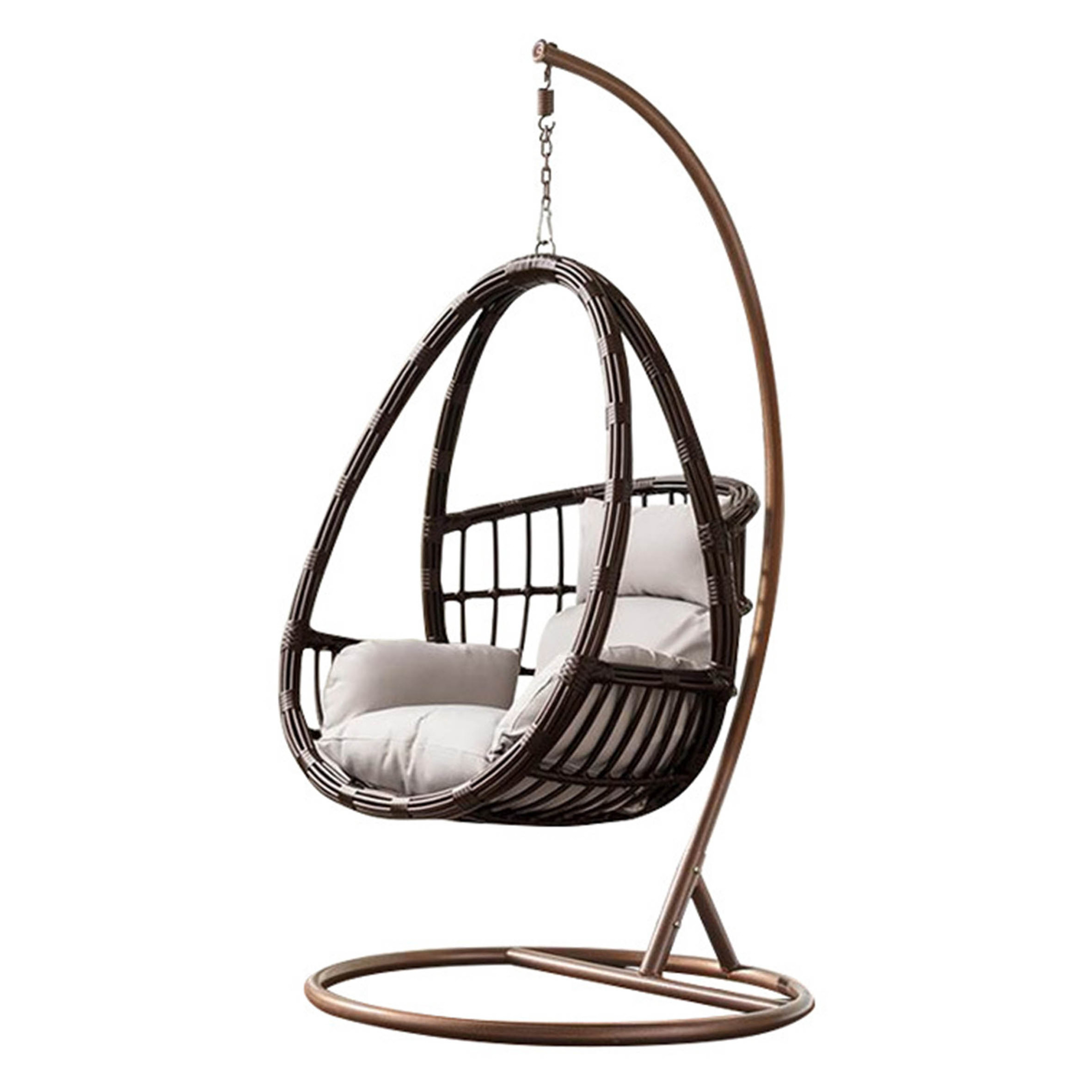 Steel Frame Heavy Duty Hanging Rattan Swing Chairs Folding Rattan,Swing Packed in One Carton Hanging Chairs/