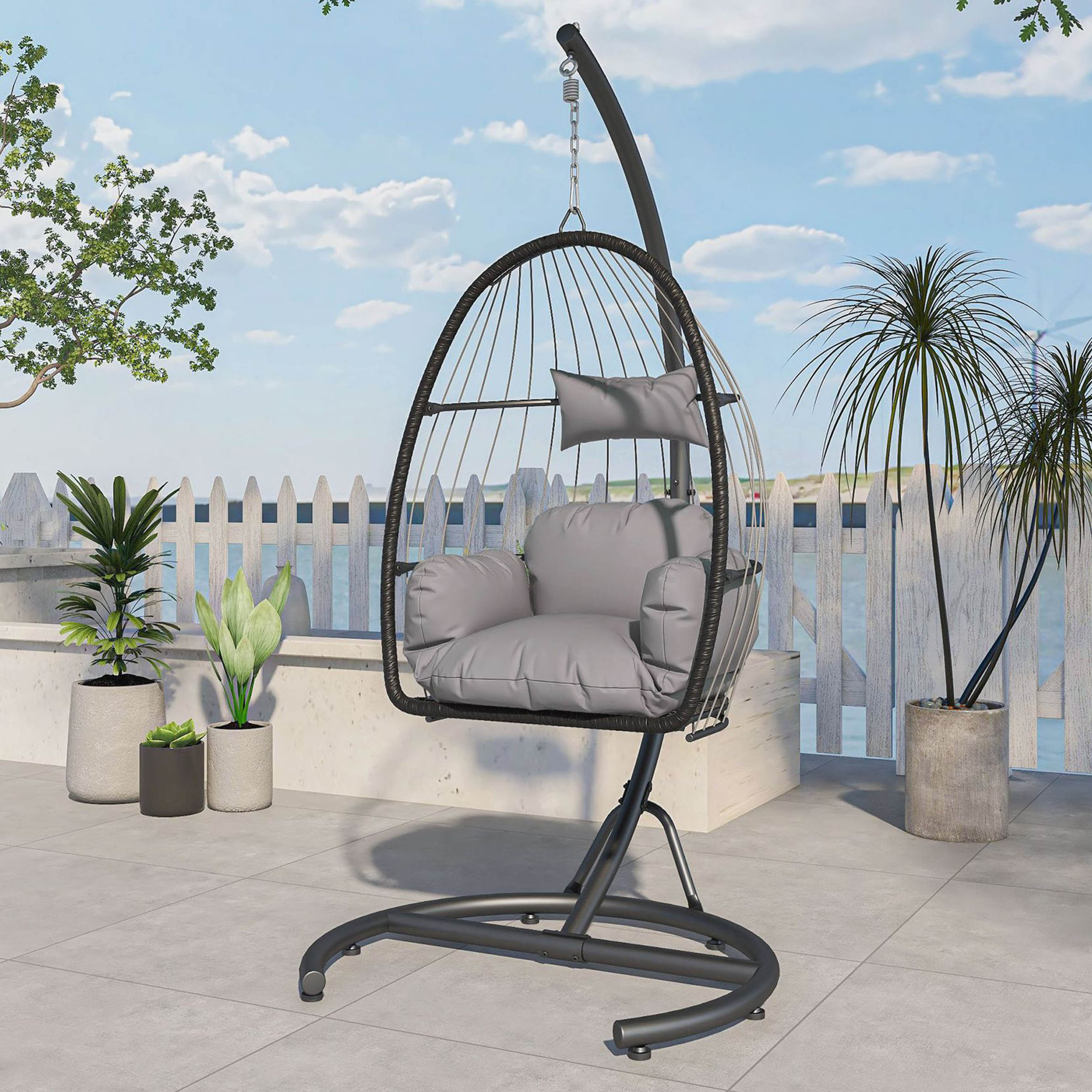 Balcony Furniture Outdoor Garden Swing Single Seat Aluminum Hanging,Chairs Outdoor Furniture Patio Swings/