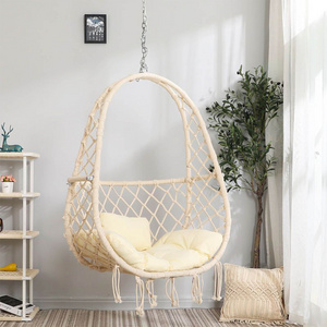 High Quality Single Seat Patio Swings Outdoor Hanging Swing,Egg Chair With Stand Portable Round Hammock Leisure Garden Set/