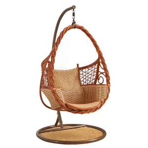 Water Drop Shaped Swing Chair White Rattan Egg Chair,Bird Nest Swing Circle Bird Nest Hanging Swing Chairs/