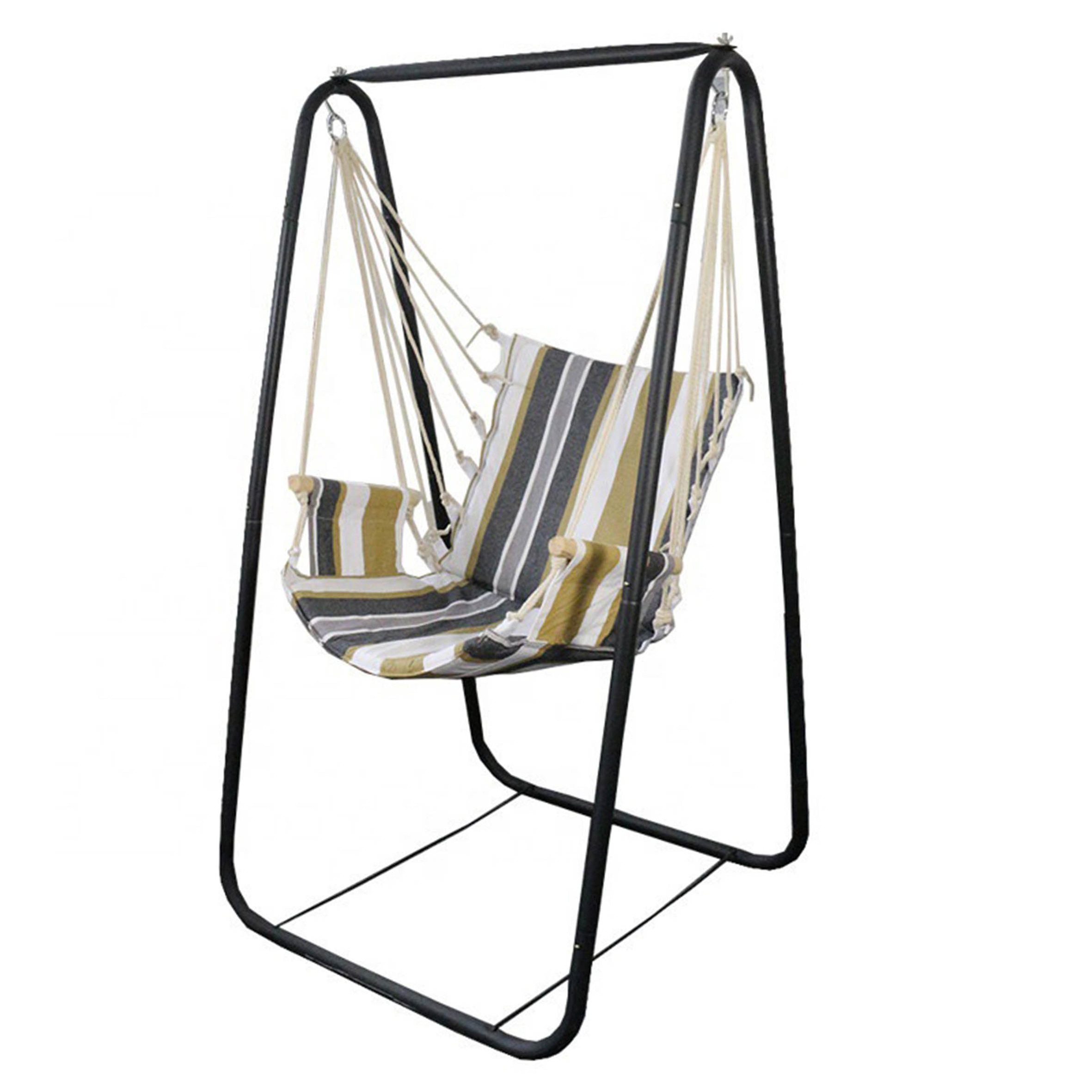 Rope Weaving Patio Swings Chair,Balcony Furniture Outdoor Garden Swinging Single Outdoor Hanging Chair/