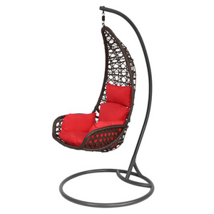 Outdoor Garden Furniture Small Basket Outdoor Hanging Swing Chair,Custom modern outdoor furniture metal egg hanging swing chair/