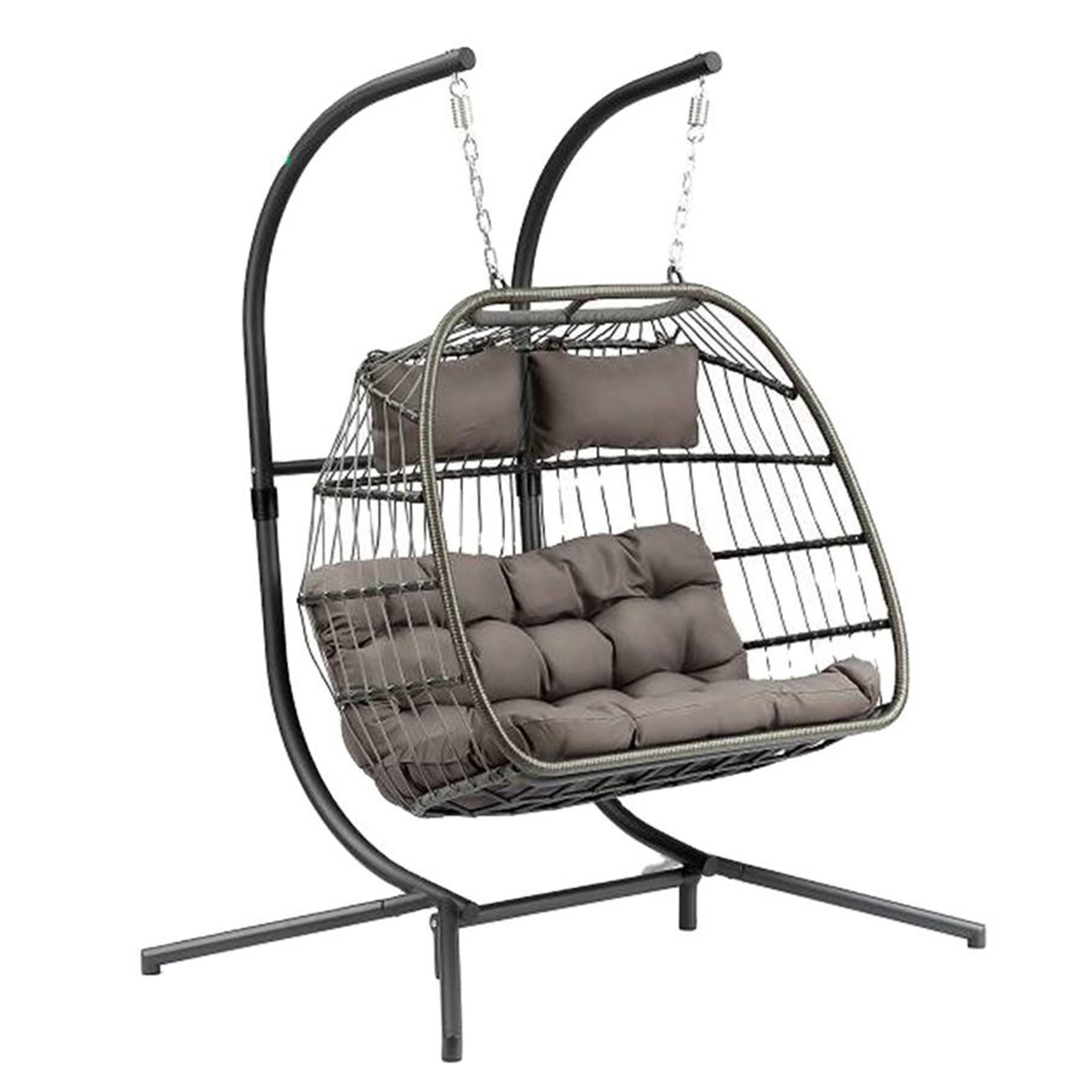 Manufacturer Price Leisure Wicker Rattan Furniture,Outdoor Garden Hammocks Hanging Patio Egg Swing Chair with Stand/