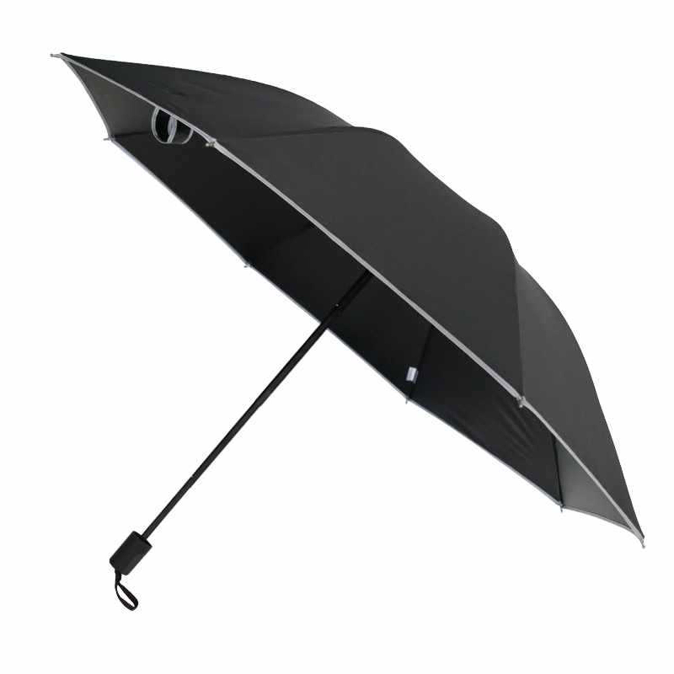 Business 10-Bone Automatic Umbrella Large Black,Rubber Folding Umbrella Reinforced Wind-Resistant Skeleton Sun Umbrella/