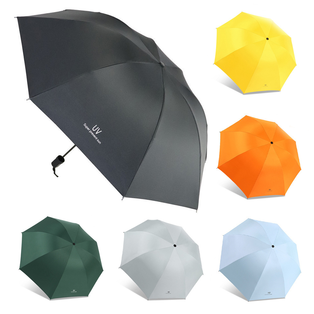 Promotional Water-Repellent Windproof Uv Three 3 Fold,Umbrellas Automatic Sun And Rain 3-Folding Foldable Umbrella/