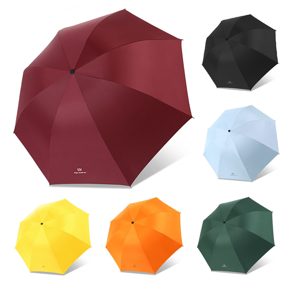 Promotional Water-Repellent Windproof Uv Three 3 Fold,Umbrellas Automatic Sun And Rain 3-Folding Foldable Umbrella/